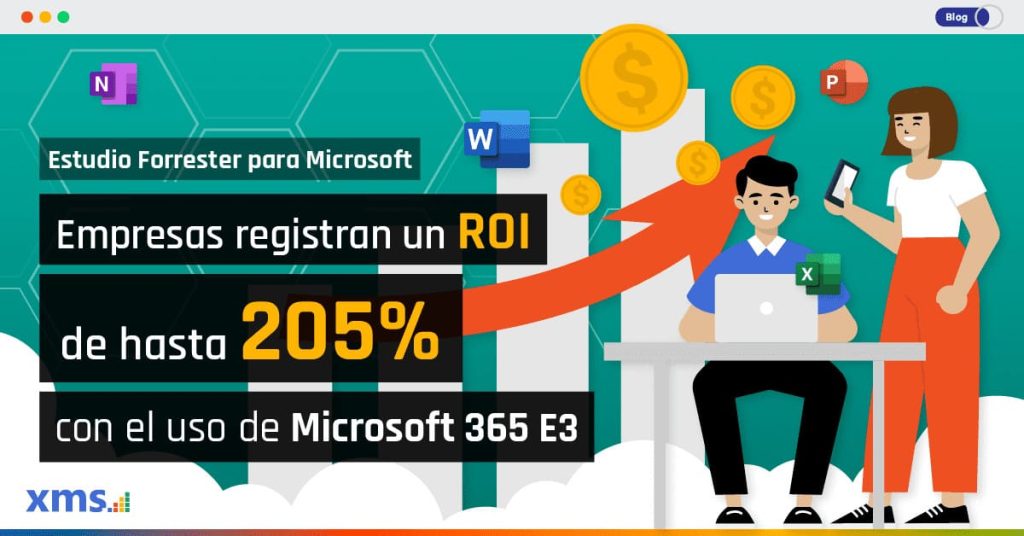 desarrollo empresarial, Desarrollo empresarial y Microsoft 365 E3 ¿Hasta 205% de ROI?, XMS